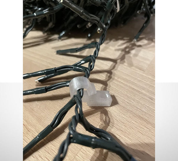 Lichterkettenhaken zum Aufhängen mit Schraube (10 Stück)