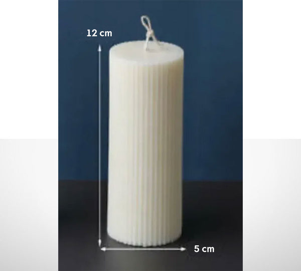 Gießen Sie Ihre eigenen Kerzen (gerippte Form)